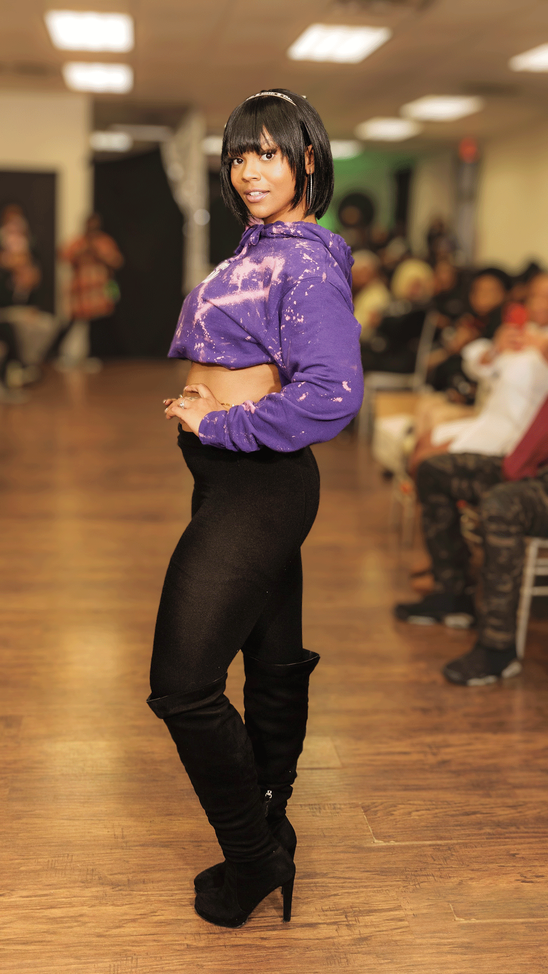 Girls Love Unu 2.0 Bleached Hoodie Adult Unuheritage