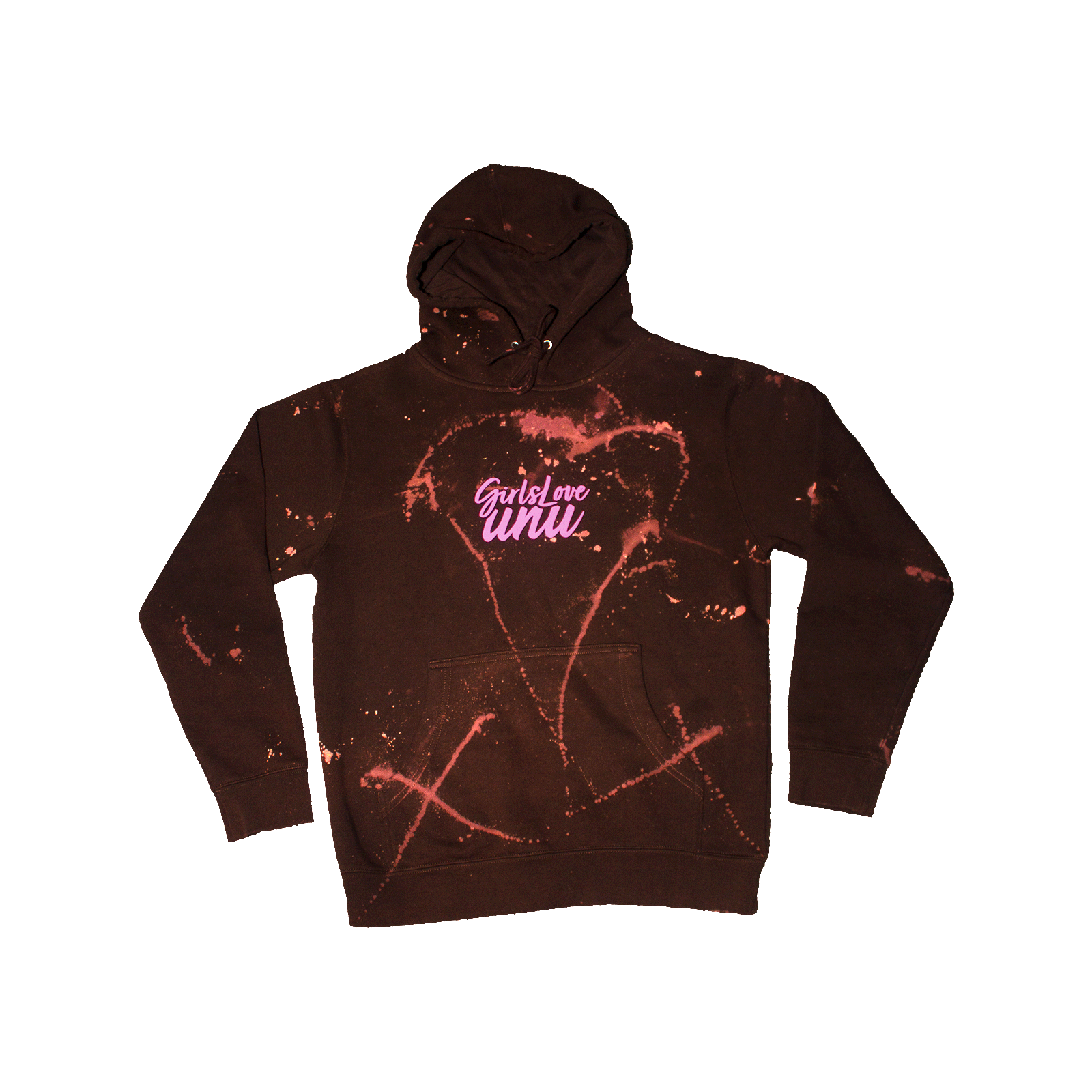 Girls Love Unu 2.0 Bleached Hoodie - Adult